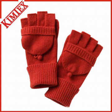 Acrylic Knitted Glove Mitten with Cover